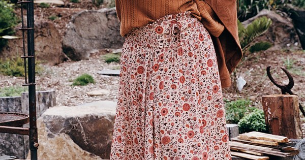 The Unspoken Word Maxi Skirt